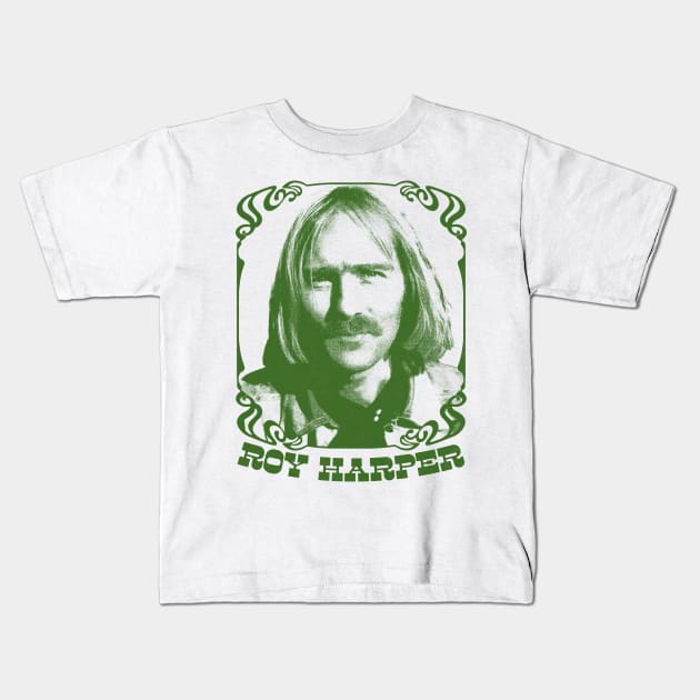 Roy Harper / 60s Folk Music Fan Kids T-Shirt by DankFutura